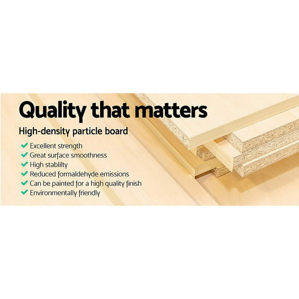 Artiss Tallboy Dresser Table 6 Chest Of Drawers Cabinet Bedroom Storage White Dressers & Chests Of Drawers