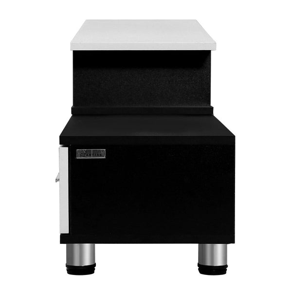 Artiss Tv Cabinet Entertainment Unit Stand 160Cm To 220Cm Storage Drawers Black White Tv Stands & Entertainment Units