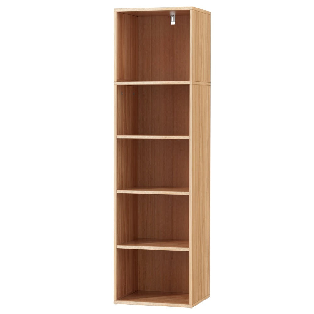 Artiss Bookshelf 5 Tiers Milo Pine Bookshelves