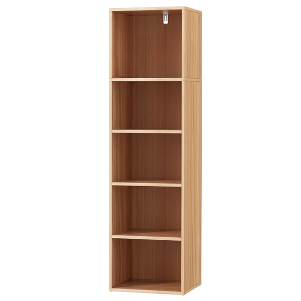 Artiss Bookshelf 5 Tiers Milo Pine Bookshelves