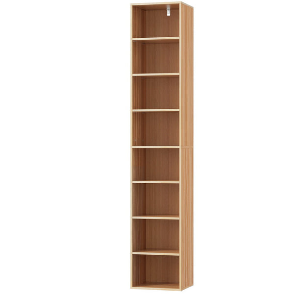 Artiss Bookshelf 8 Tiers Milo Pine Bookshelves