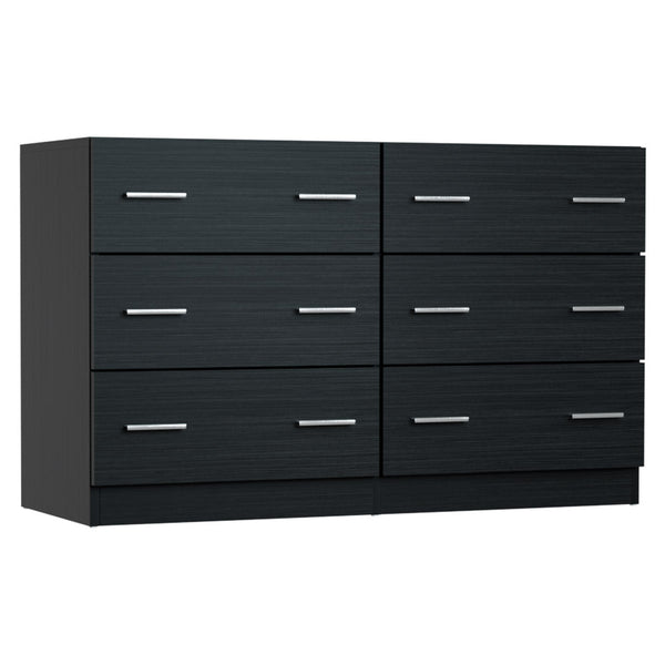 Artiss 6 Chest Of Drawers Cabinet Dresser Table Tallboy Lowboy Storage Black Dressers & Chests Of Drawers