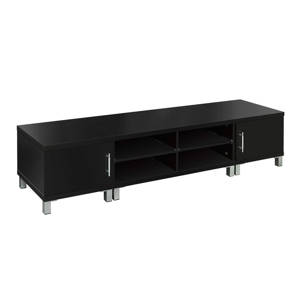 Artiss Entertainment Unit With Cabinets Black Tv Stands & Entertainment Units