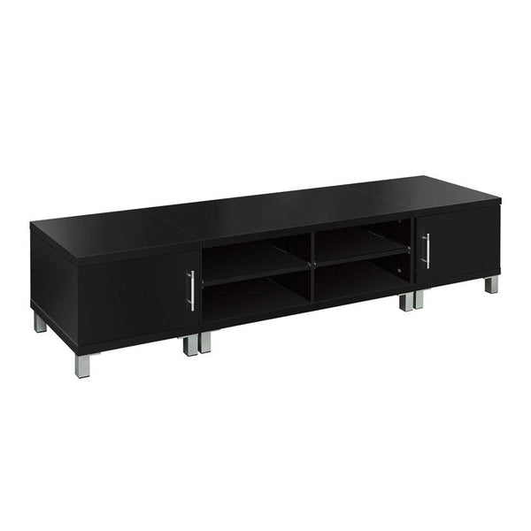 Artiss Entertainment Unit With Cabinets Black Tv Stands & Entertainment Units