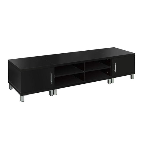 Artiss Entertainment Unit With Cabinets Black Tv Stands & Entertainment Units