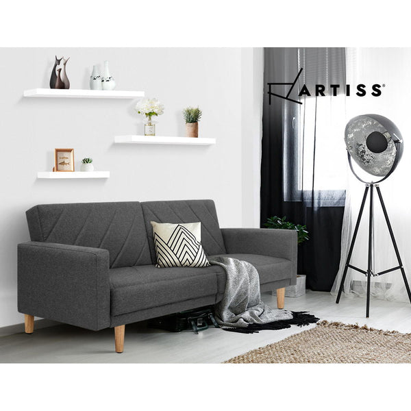 Artiss 3 Piece Floating White Wall Shelves