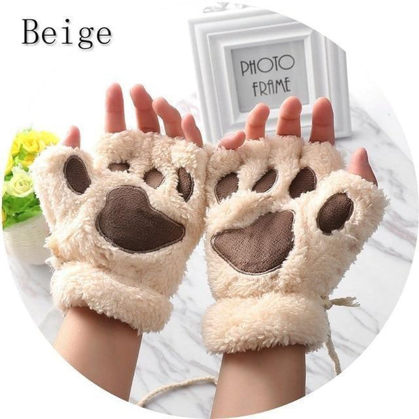 Furry Neko Mittens Gloves & Mittens