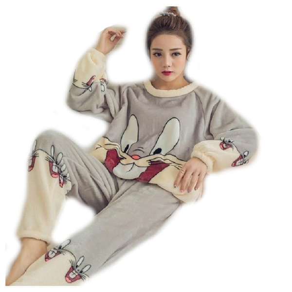 Fuzzy Flannel Pajama Sets