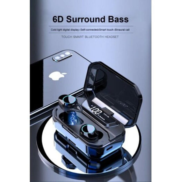 G02 Wireless Bluetooth Headset Black Earbuds