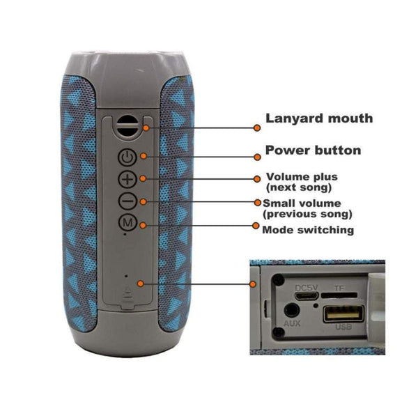 Speakers G117 Bluetooth Waterproof Wireless Column Loudspeaker Audio Docks & Mini Speakers