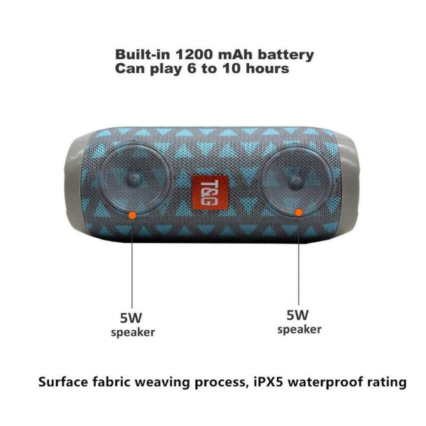 Speakers G117 Bluetooth Waterproof Wireless Column Loudspeaker Audio Docks & Mini Speakers