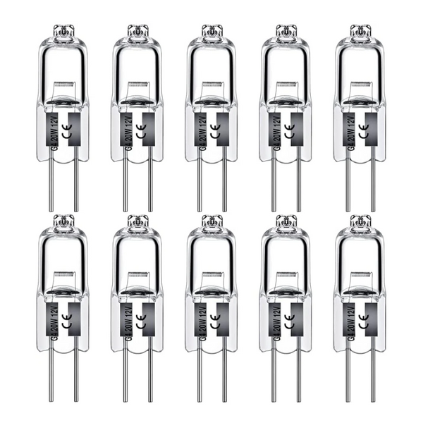 G4 Halogen 10W 12V Warm White 10 Pack 10Pcs Lamps