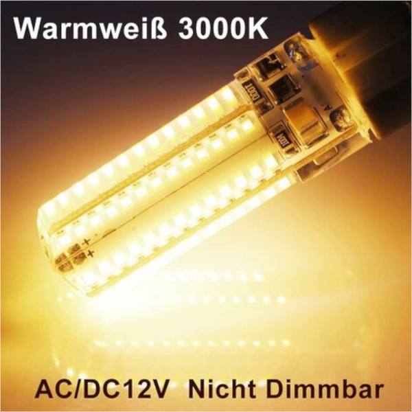 G6.35 Led Bulb 12V 7W 50W Equivalent Warm White 3000K 360 Degree Beam Angle For Cabinet Lighting Non Dimmable Pack Light Bulbs