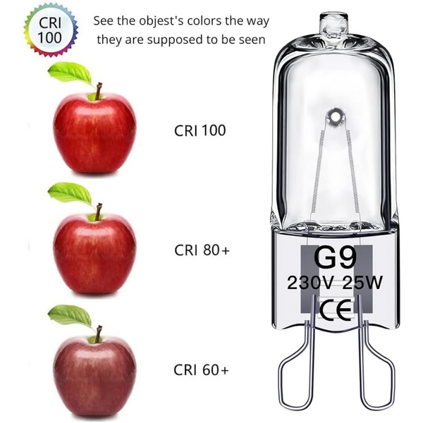 G9 Halogen Bulbs 28W 230V 10 Pack Light Bulbs