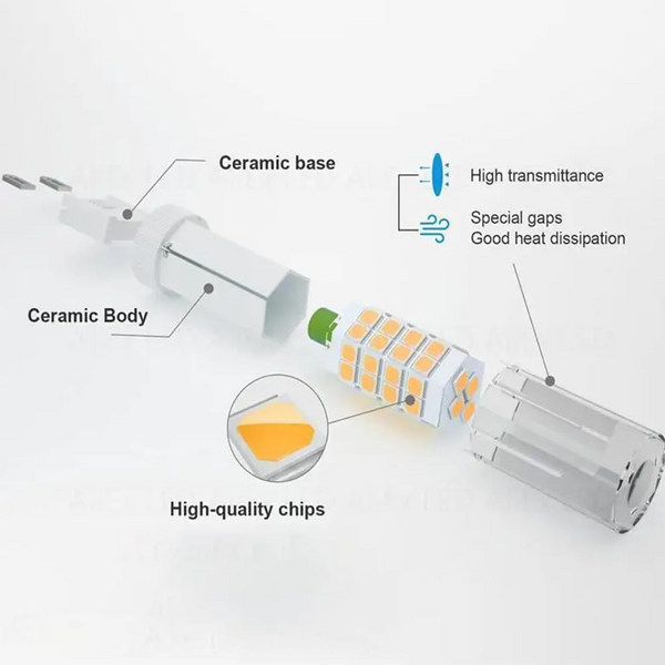 G9 Led Lamp 5W Warm White 10 Pieces Light Bulbs