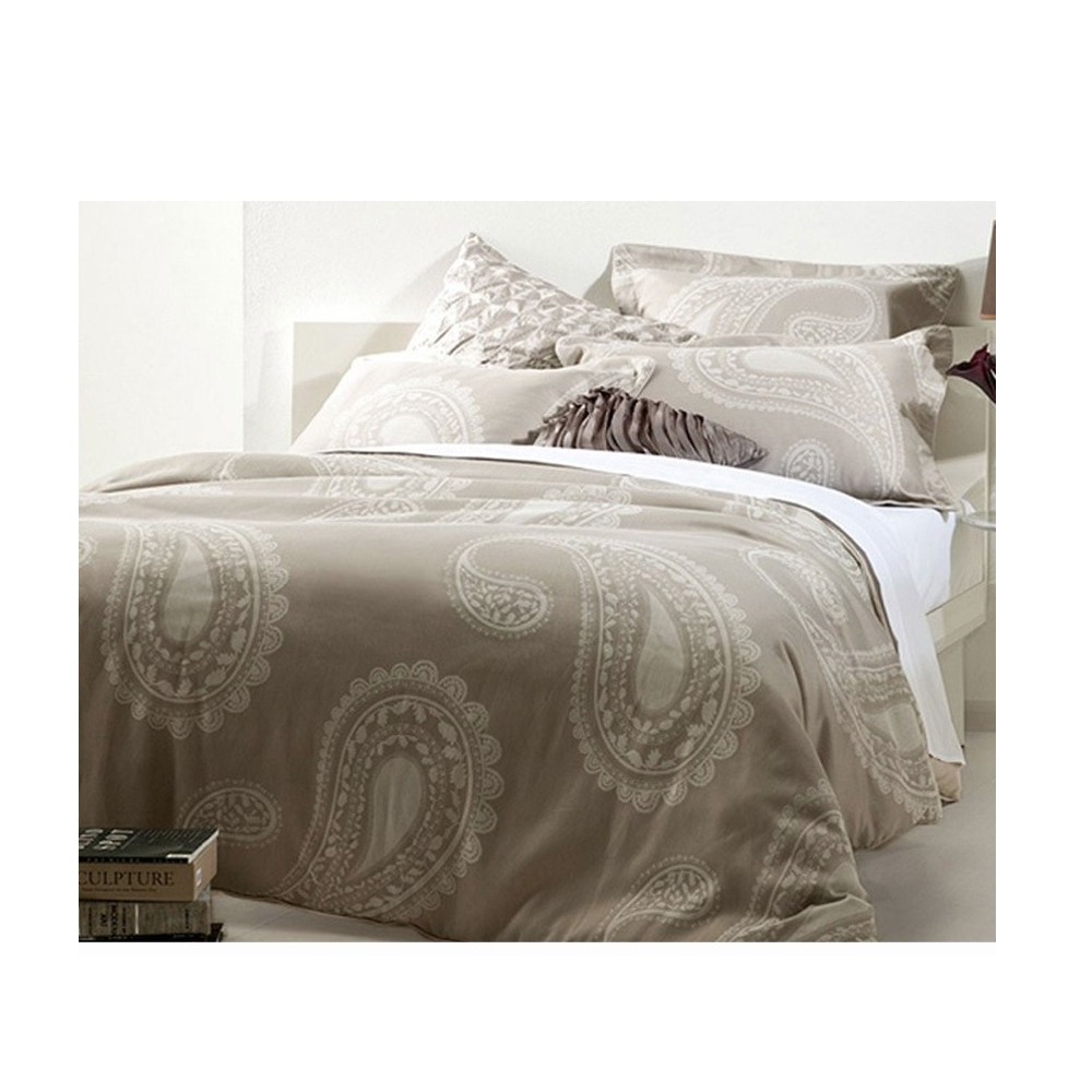 Gainsborough Olivia Stone Quilt Cover Set Queen Quilt Covers