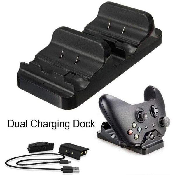 Game Controller Charger Dock Kit Dual Slot Charging Station For Xbox One