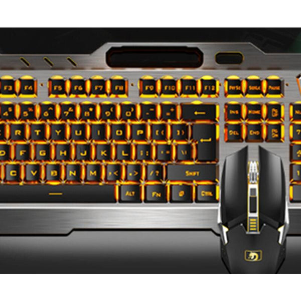 Game Luminous Wireless Keyboard And Mouse Set 2.4G Rechargeable Waterproof