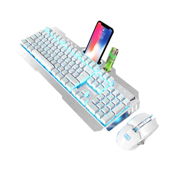 Game Luminous Wireless Keyboard Mouse Set 2.4G Rechargeable Waterproof Keyboard & Mouse Bundles