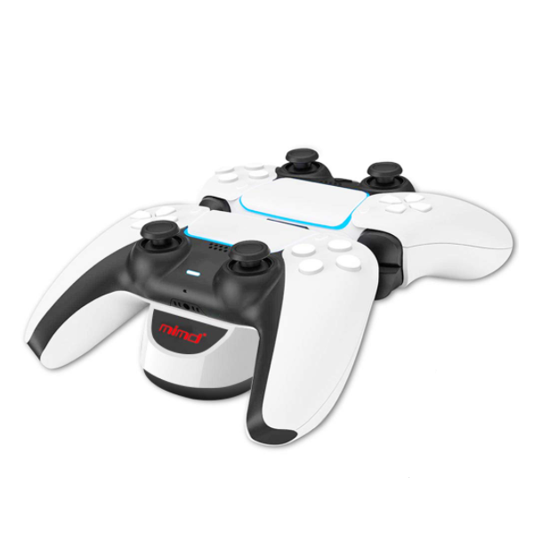 Game Controllers Charging Station For Ps5 Dual Sense Usb Base Suitable Playstation Accessories Can Be Charged To Two Wireless White