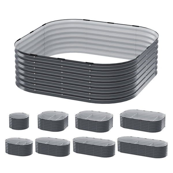 Greenfingers Garden Bed 9 In 1 Modular Planter Box Raised Container Galvanised Raised Garden Beds