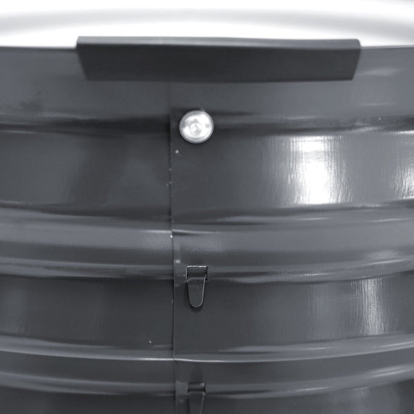 Greenfingers Garden Bed 90X45cm Round Latches Planter Box Raised Galvanised Herb Raised Garden Beds