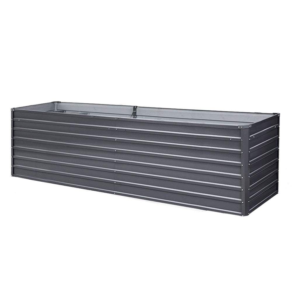 Greenfingers Garden Bed 320 X 80 77Cm Galvanised Steel Raised Planter 2N1 Raised Garden Beds