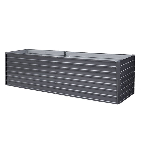 Greenfingers Garden Bed 320 X 80 77Cm Galvanised Steel Raised Planter 2N1 Raised Garden Beds