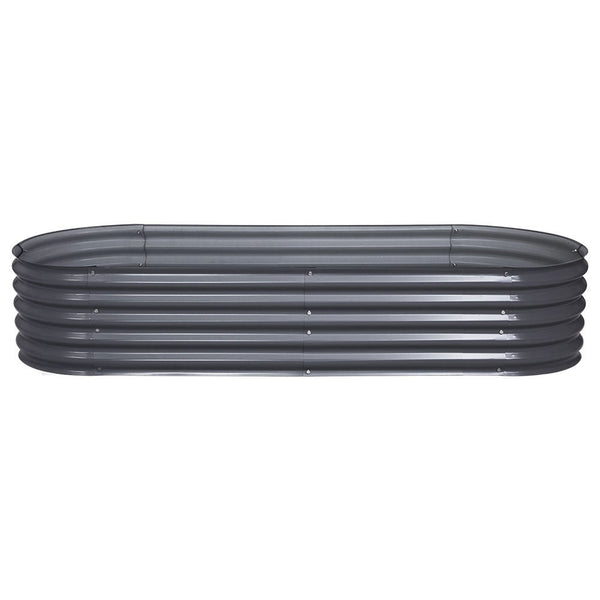 Greenfingers 240X80x42cm Galvanised Raised Garden Bed Steel Instant Planter Raised Garden Beds