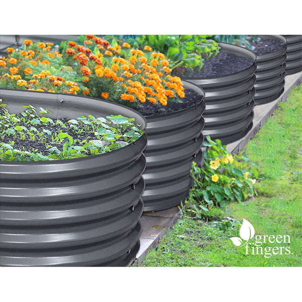 Greenfingers 320X80x42cm Galvanised Raised Garden Bed Steel Instant Planter Raised Garden Beds