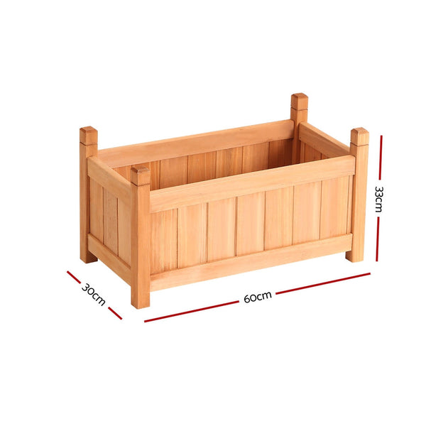 Greenfingers Garden Bed Raised Planter Box Vegetables 60X30x33cm Raised Garden Beds