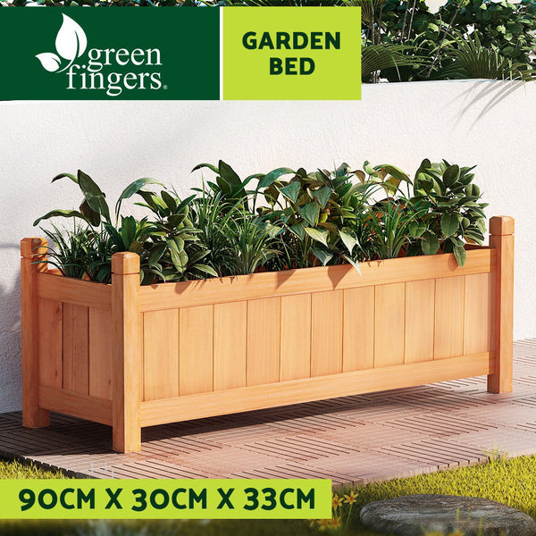 Greenfingers Garden Bed Raised Planter Outdoor Box Vegetables 90X30x33cm Raised Garden Beds