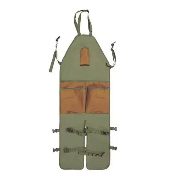 Garden Apron Men's Harvest With Pockets Waterproof Adjustable Knee Reinforced Suitable For Mowing And Grass Trimming (Green + Brown) Tool Carriers Apr