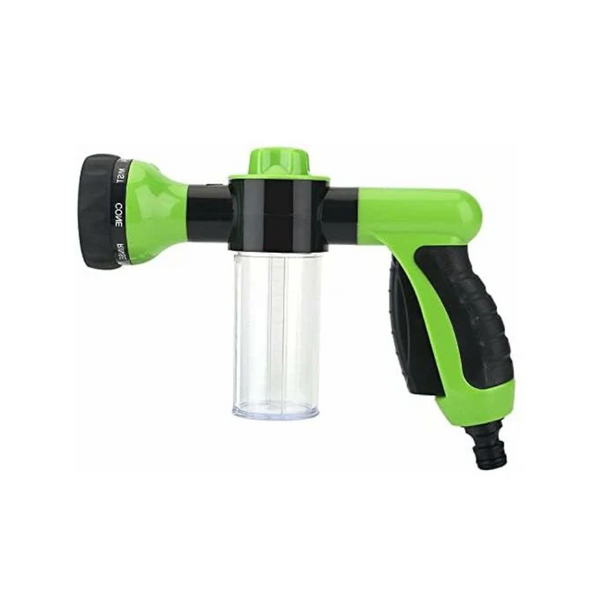 Garden Hose Foam Sprayer 8 Patterns Nozzles High Pressure Watering Soap Dispenser With Tank For Washing Spray Guns Hose Nozzles & Wands