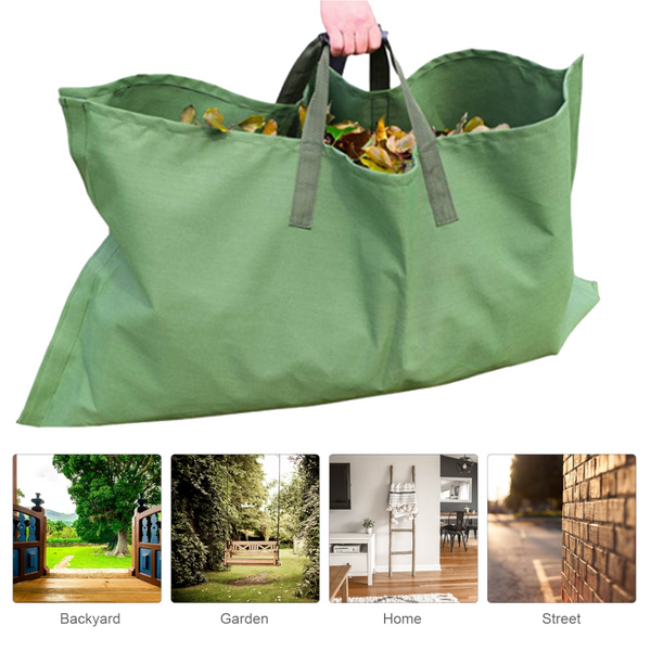Garden Leaf Storage Outdoor Lawn Yard Waste Tarpaulin Container Recyclable Heavy Duty Garbage Tote Bags Garden Waste Bags