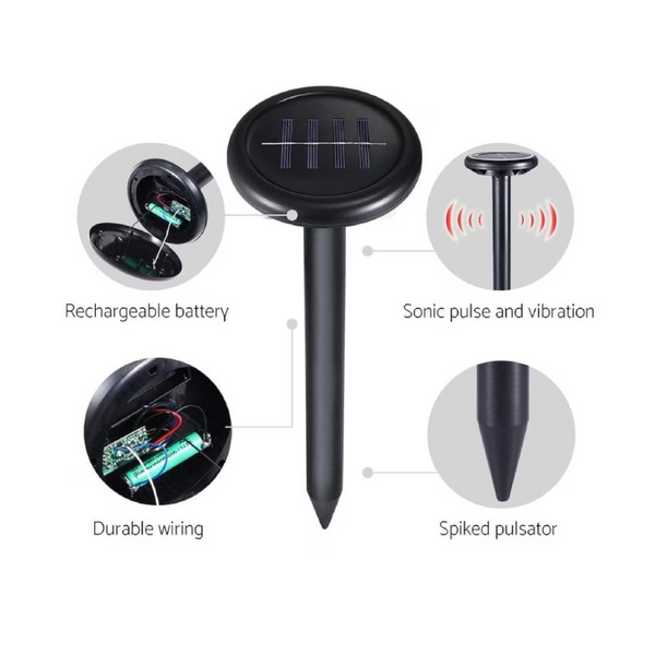 Gardeon Snake Repeller 10X Ultrasonic Solar Powered Repellents & Deterrents