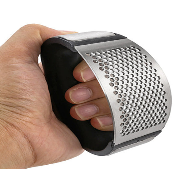 Garlic Ginger Press Rocker Stainless Steel Crusher Chopper Mincer Squeezer Garlic Presses