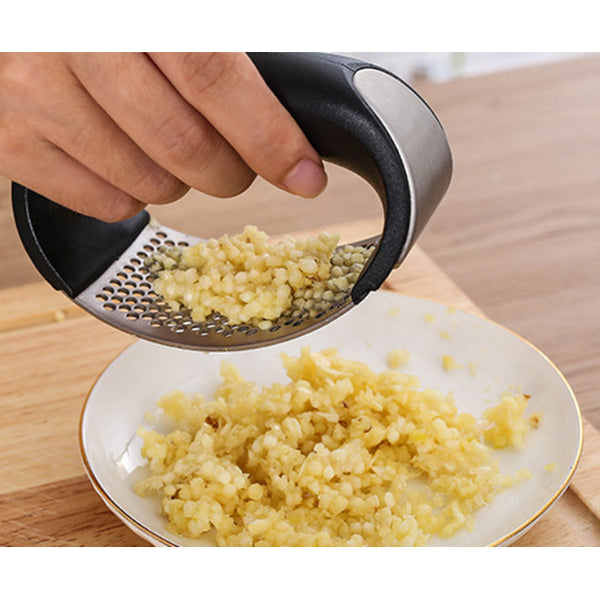 Garlic Ginger Press Rocker Stainless Steel Crusher Chopper Mincer Squeezer Garlic Presses