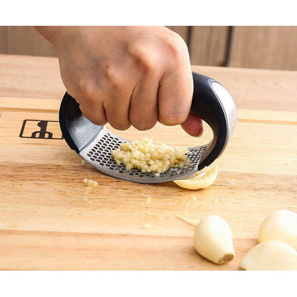 Garlic Ginger Press Rocker Stainless Steel Crusher Chopper Mincer Squeezer Garlic Presses