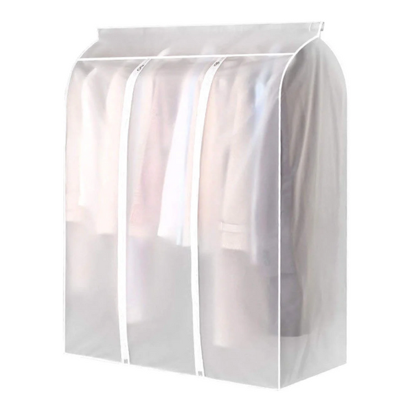 Garment Cover Clothes Hanging Protector Storage Bag Transparent Waterproof For Wardrobe And Rack With Zipper 50*100*120Cm Peva Garment Bags