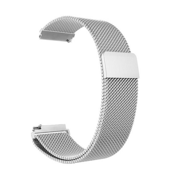 Garmin Venu 2 2S Sq Compatible Milanese Magnetic Stainless Steel Bracelet Silver Watch Bands