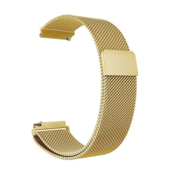 Garmin Venu 2 2S Sq Compatible Stainless Steel Gold Milanese Magnetic Bracelet Watch Bands