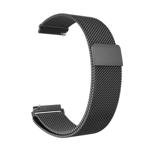 Garmin Venu 2 2S Sq Compatible Stainless Steel Milanese Magnetic Bracelet Black Watch Bands