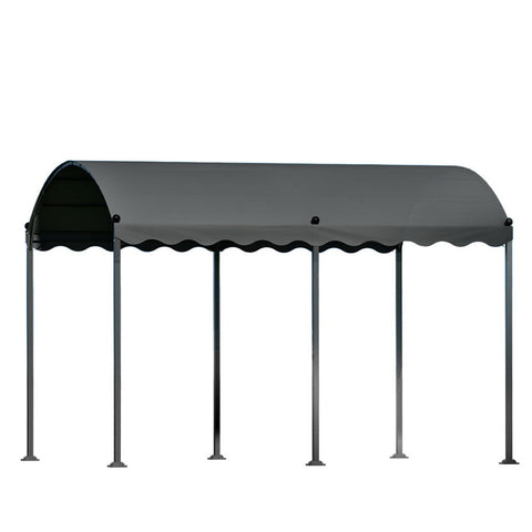 Instahut Gazebo Marquee 4X3m Outdoor Event Wedding Tent Camping Party Shade Iron Art Canopy Grey Gazebos & Pergolas