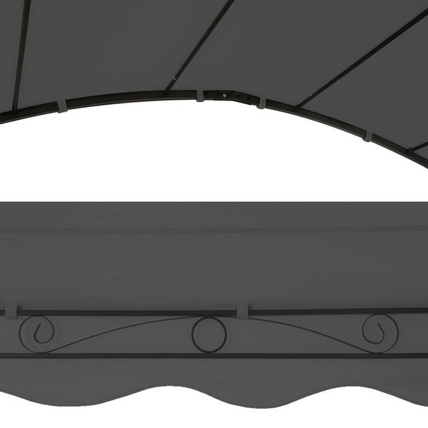 Instahut Gazebo Marquee 4X3m Outdoor Event Wedding Tent Camping Party Shade Iron Art Canopy Grey Gazebos & Pergolas