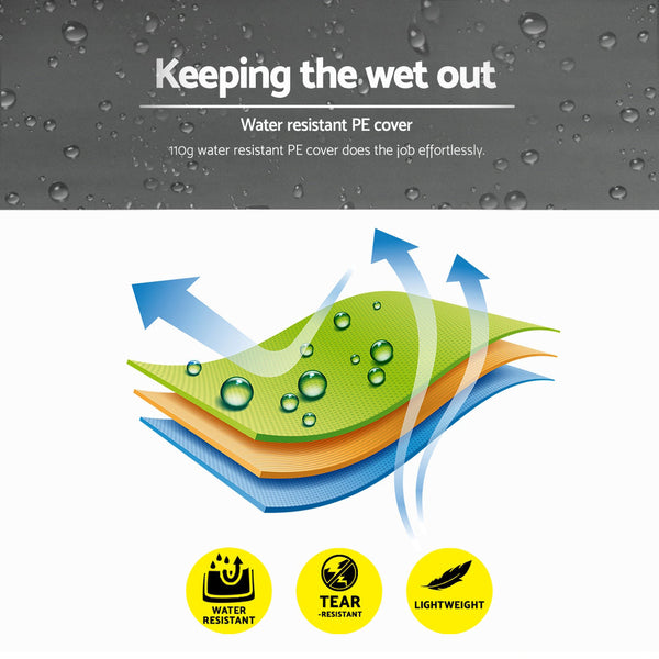 Instahut Gazebo 4X3m Marquee Outdoor Wedding Party Event Tent Home Iron Art Shade Grey Gazebos & Pergolas