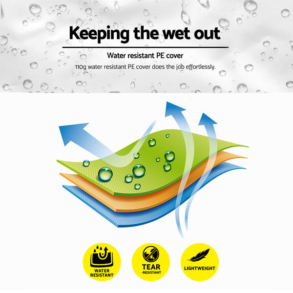 Instahut Gazebo 4X3m Marquee Outdoor Wedding Party Event Tent Home Iron Art Shade White Gazebos & Pergolas