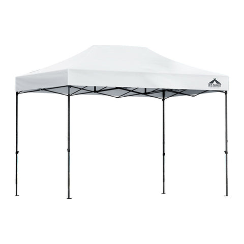 Instahut Gazebo Pop Up 3X4.5M W/Base Podx4 Marquee Folding Outdoor Wedding Camping Tent Shade Canopy White Gazebos & Pergolas