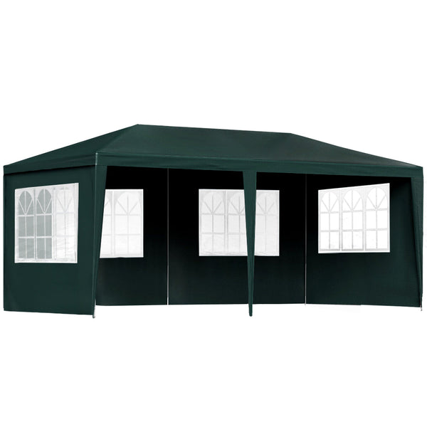 Instahut Gazebo 3X6 Outdoor Marquee Gazebos Wedding Party Camping Tent 4 Wall Gazebos & Pergolas