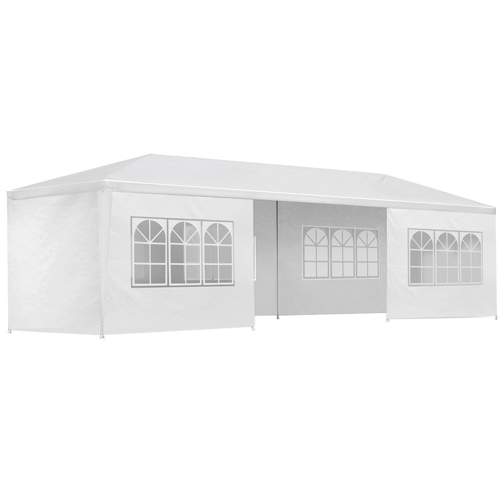 Instahut Gazebo 3X9 Outdoor Marquee Gazebos Wedding Party Camping Tent 8 Wall Panels Marquees